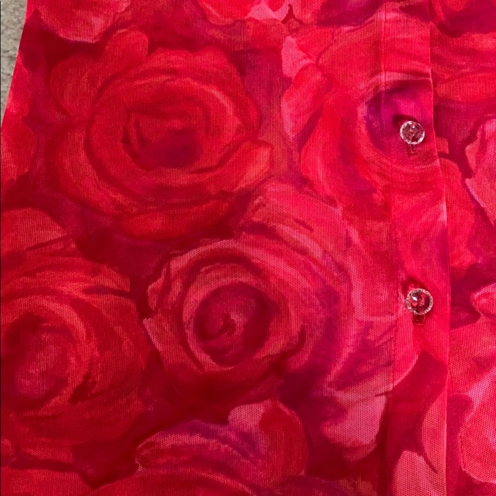 🥭(4 for $15) Girls Rose Bathing Suit Cover Up - Picture 5 of 7